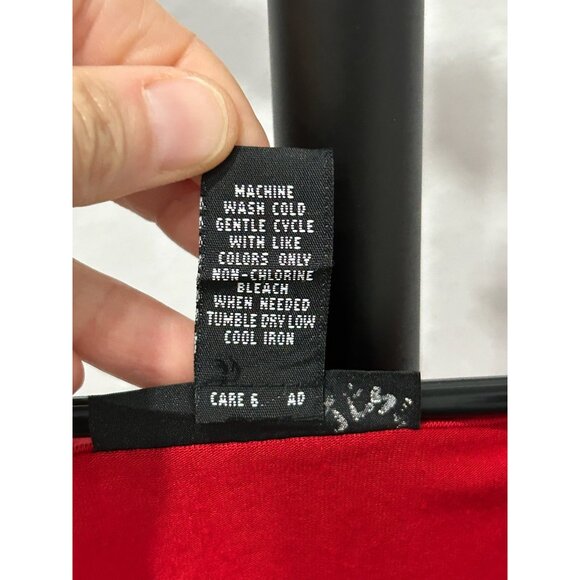 Alfani Woman Red Sleeveless Ruffle Tank Top SZ Extra Large - Picture 7 of 8